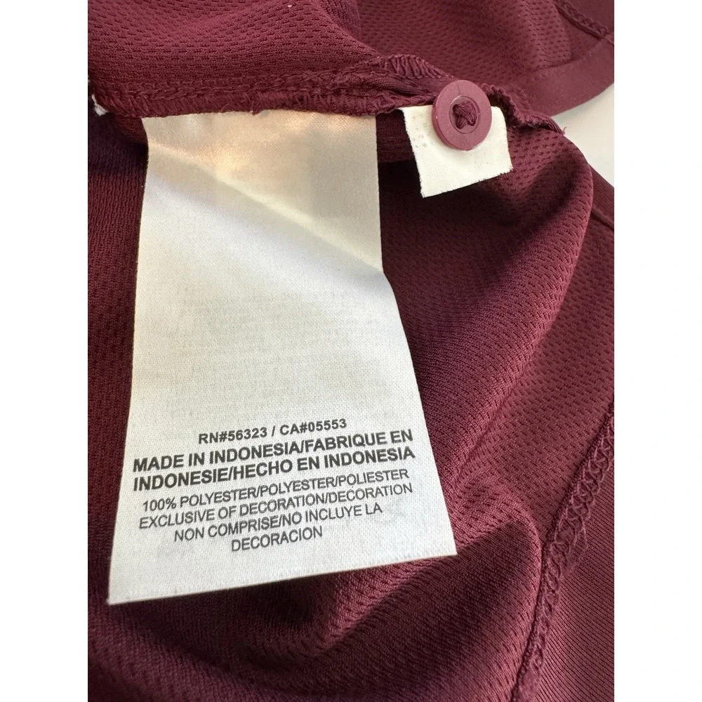 Nike Dri-Fit Polo Mens Shirt - L - Burgundy